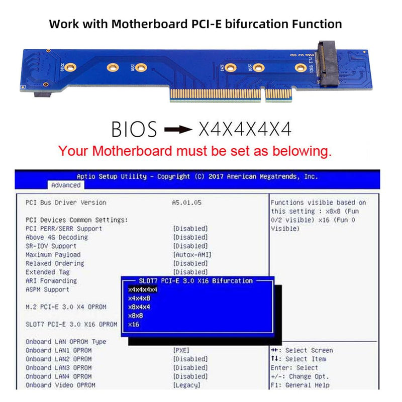 Low Profile Dual 2X NVME M.2 SSD to PCIE Express Gen4 X8 X16 Raid Card VROC Raid0 Hyper Adapter Black 2 NVME to PCI-E Low Profile