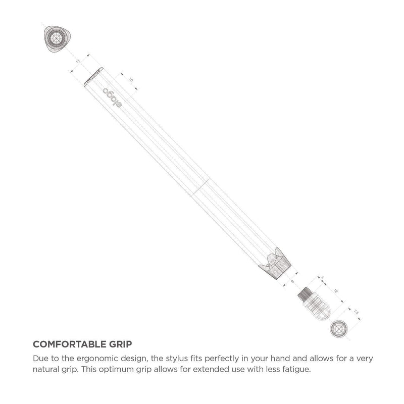 elago Premium Aluminum Stylus Pens for All Touch Screen Tablets/Phones [Chocolate] Chocolate