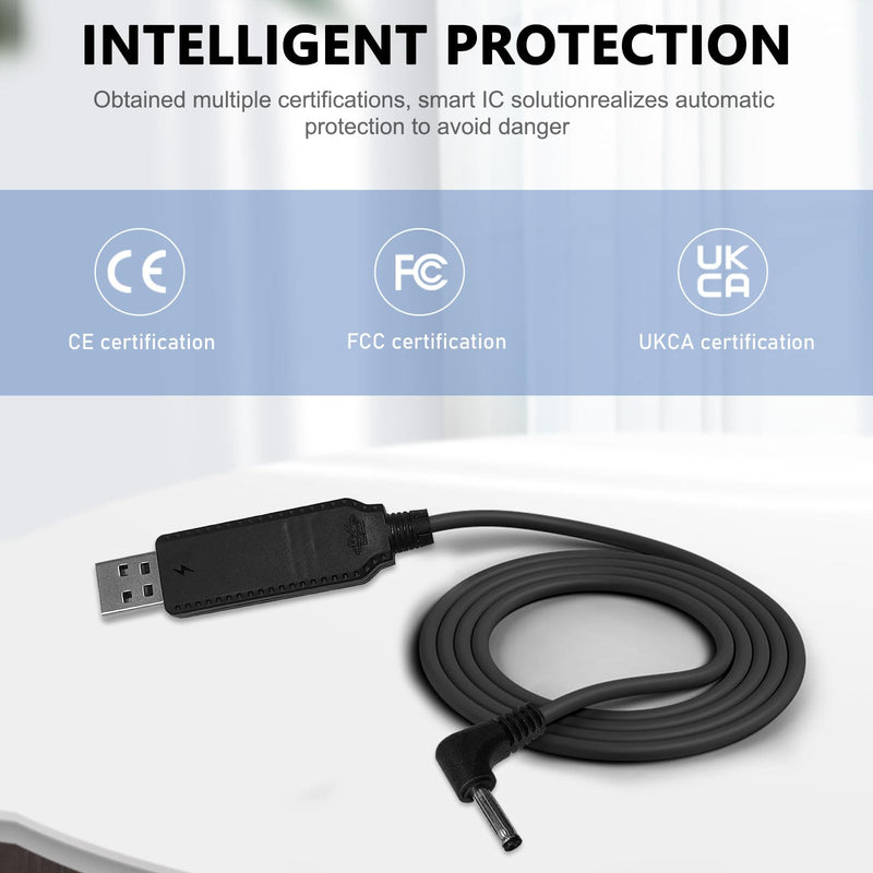 9.8FT - Power Cord Compatible with Cobra Radar Detector RAD 480i, 350, 380, 450 Laser Speed Detector for Car Replacement Charging Cable