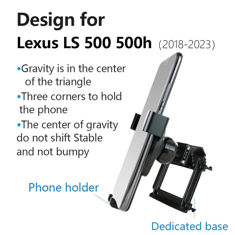 Car Phone Holder for Lexus LS 500 500h 2018-2026 Auto Accessories Navigation Bracket Interior Decoration Mobile Cell Phone Mount