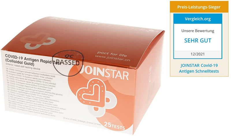 Corona Quick Test Pack of 50 - JOINSTAR Antigen Quick Test Coronavirus (2019-nCoV)
