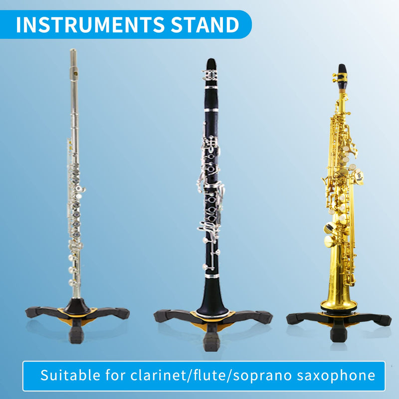 [AUSTRALIA] - Portable Foldable Tripod Stand for Soprano Saxophone - Sturdy Sax Holder Stand… 