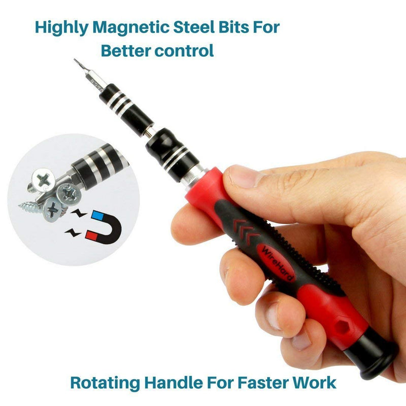62 in 1 Precision Screwdriver Set Computer Repair Tool Kit with Extra Magnetic Specialty Steel Multi Bit