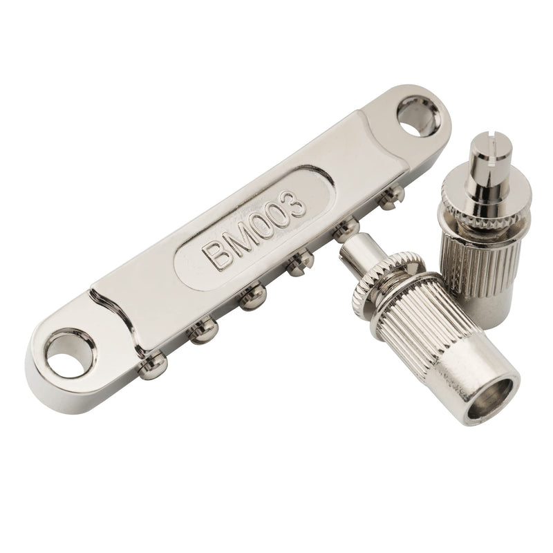 [AUSTRALIA] - Musiclily Pro 52mm Tune-O-Matic Bridge Wide Body LP Bridge for Epiphone Les Paul SG Style Electric Guitar Parts, Nickel 