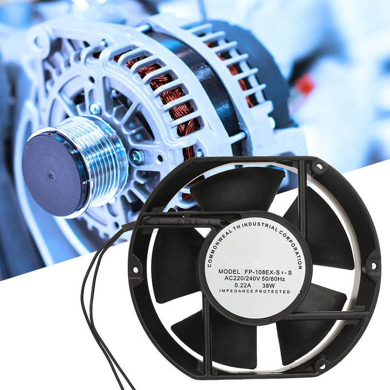 AC Axial Fan AC220V 38W Oval Ball Bearing Fan for DIY Cooling Ventilation Exhaust Projects