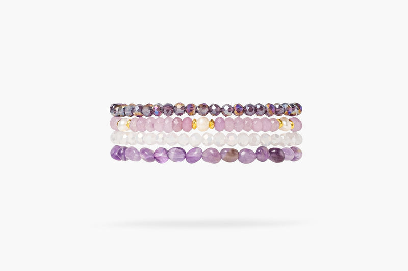 Cape Diablo Smart Watch Band for Women - Handmade Gemstone Strap - Compatible with 38mm-45mm Apple Faces Large - Fits 6.0 - 6.5 inch wrists Mystic Amethyst