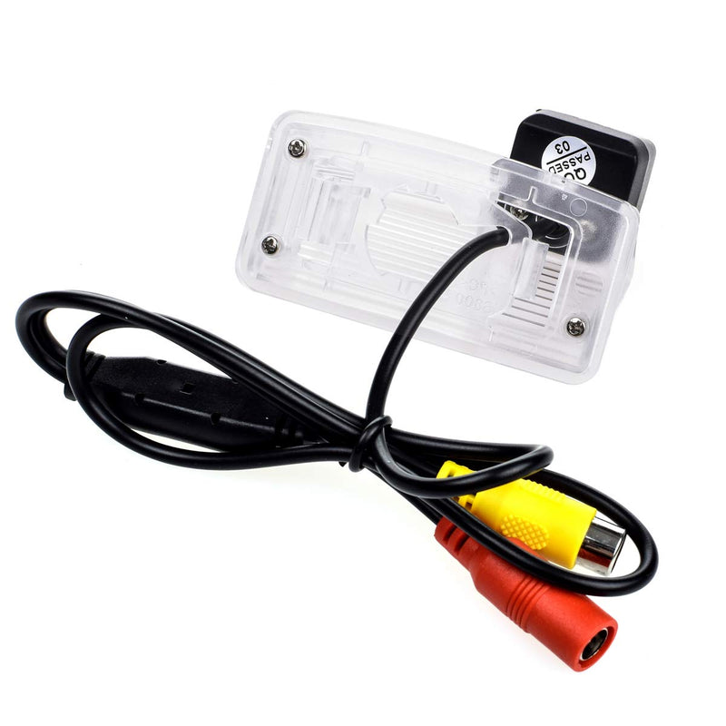 AHD/CVBS Car Rear View Camera Fisheye Lens License Plate with RCA Cable & Vehicle Camera for Toyota Crown S200 2010 2011 / Toyota Mark X/Reiz 2010 2011 2012 &170° Wide-Angle Backup Camera