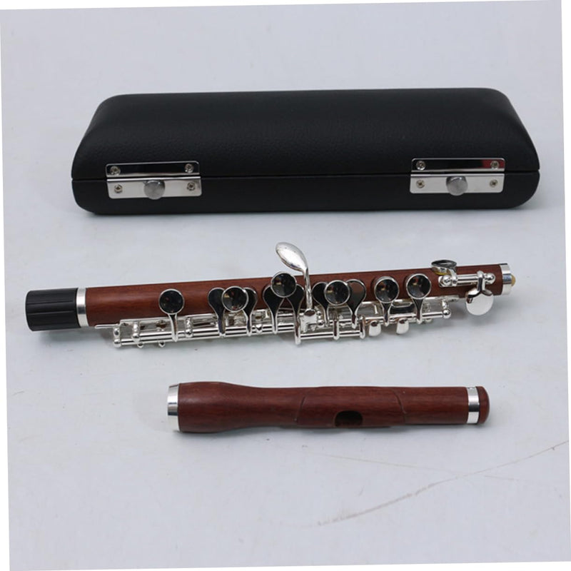 Vaguelly Box Leather Piccolo Case Piccolo Musical Instrument Case Flute Case Piccolo Music Instrument Case Flute Musical Instrument Case Hardware Storage