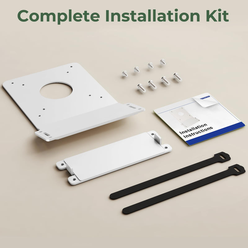 Metal VESA Mount Adapter Plate Bracket Only for Apple iMac 24-inch M1, M3, M4 Series Monitors, Fits 75x75/100x100 VESA Pattern, White VESA Mounting Plate for Monitor Arm Mounting, Hardware Included