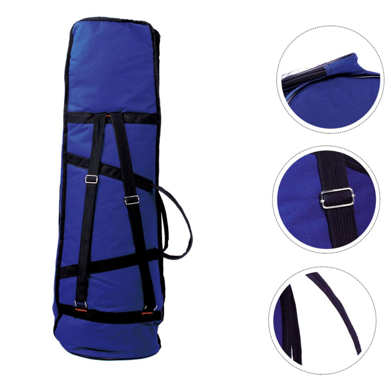 VICASKY 1pc Saxophone Case Mute Sax Gig Bag 2-in-1 Carrying Backpack Case with Flute Pocket Small Trombone Instrument Thickened Oxford Cloth Storage Bag Soft Sax Case with Backpack Straps