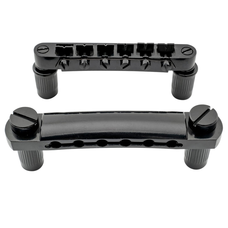 [AUSTRALIA] - Musiclily Guitar Tune-O-Matic Bridge and Stop Bar Tailpiece with Anchors and Studs Set for Epiphone Les Paul LP SG Style 6 String Electric Guitar,Black Black 