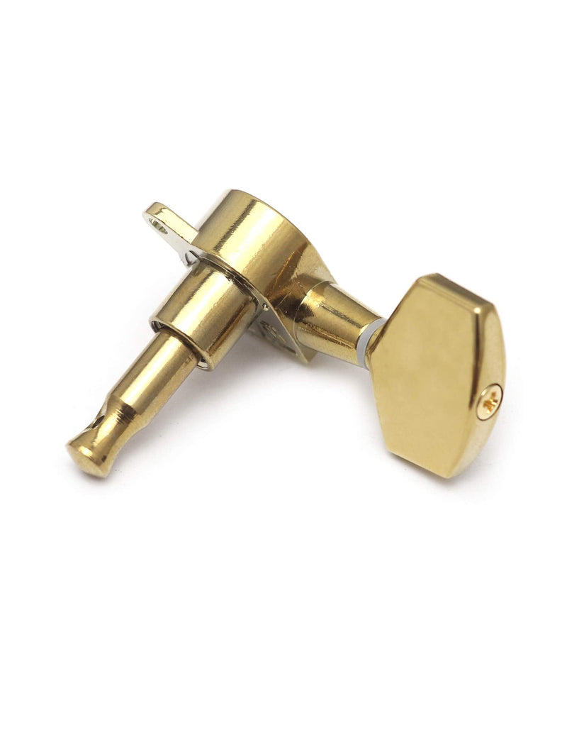 Metallor Sealed String Tuning Pegs Keys Machines Heads Tuners 3L 3R Electric Guitar Acoustic Guitar Parts Replacement Gold.