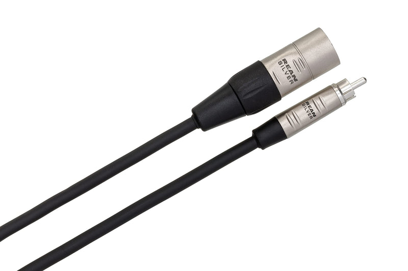 Hosa HRX-020 Pro Unbalanced Interconnect, REAN RCA to XLR3M, 20 Feet