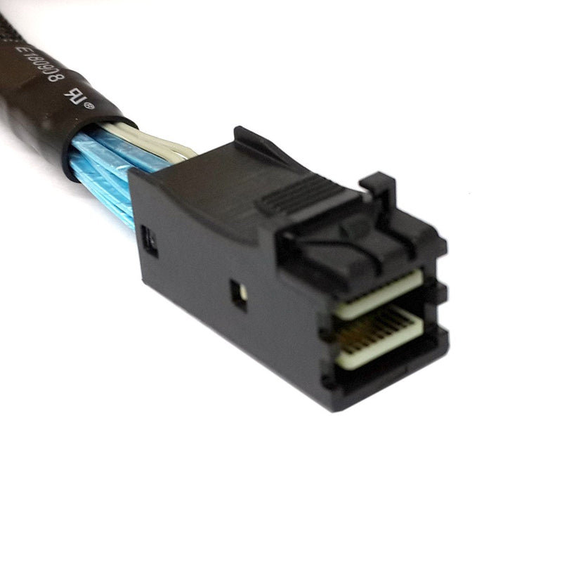 CY Internal Mini SAS SFF-8087 to Mini SAS High Density HD SFF-8643 Data Server Hard Disk Raid Cable 50cm