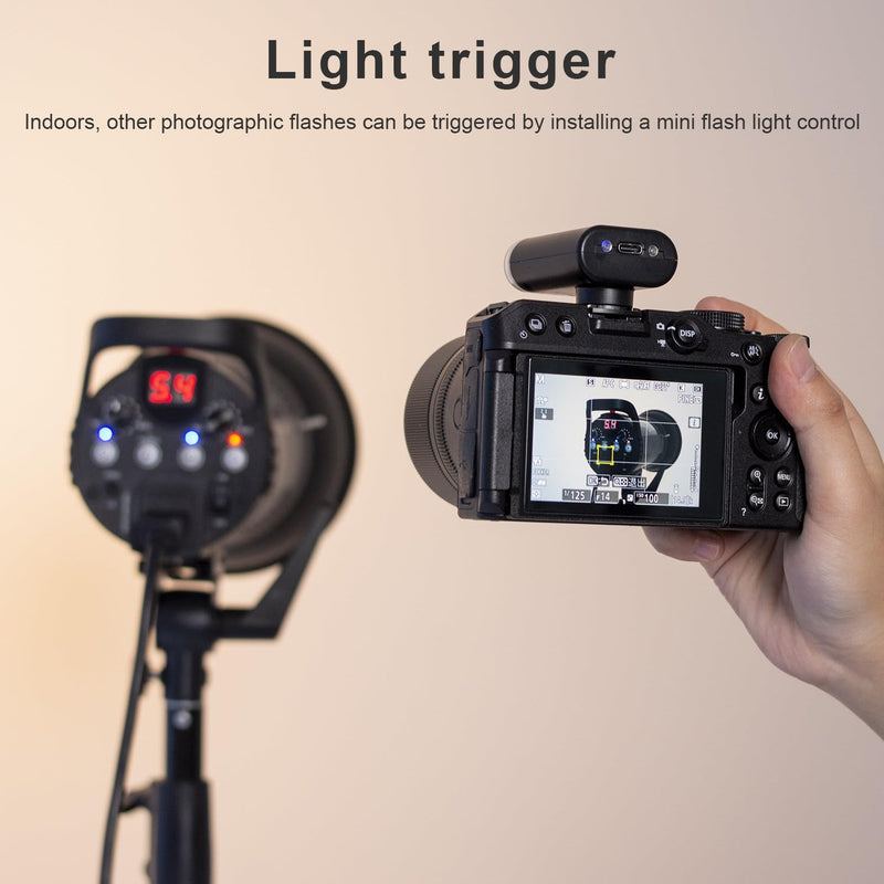 F12 Mini Camera Flash Speedlite for Canon/Nikon/Fuji/Sony/Ricoh GR3/GR3X Digital Film Cameras, Portable Mini Hot Shoe Flashlight for DSLR Cameras Grey F12-grey