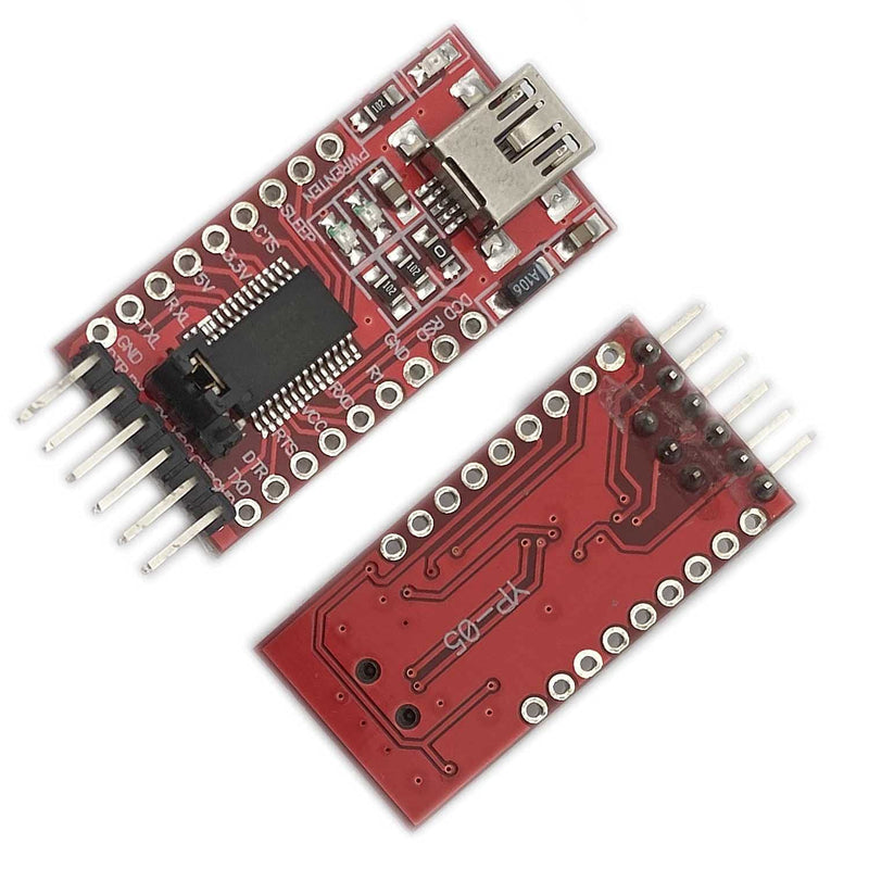 Kiro&Seeu 3.3V 5V FT232RL FTDI USB to TTL Serial Converter Adapter Module Compatible with Arduino Mini Port