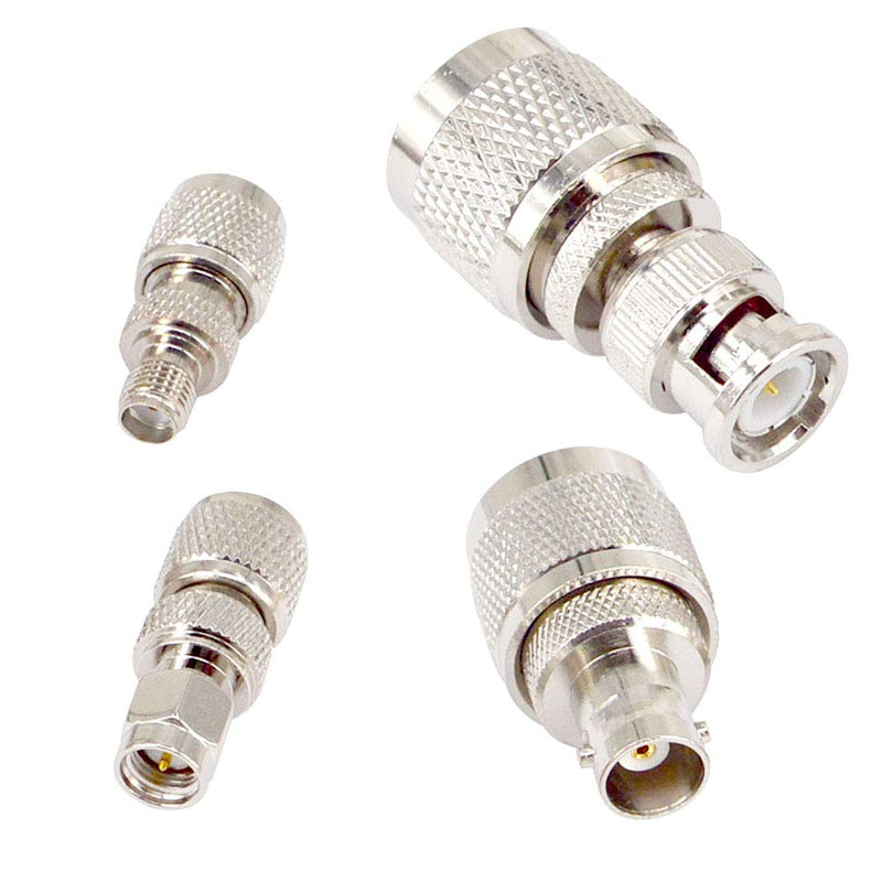 onelinkmore 20 Type Set UHF PL259 SO239 Mini UHF Adapter Kits UHF to SMA/BNC/MCX/FME/F/TNC/Mini UHF RF Coaxial Adapter Male Female Coax UHF VHF HF Radios Adapter Connector Kit … Black