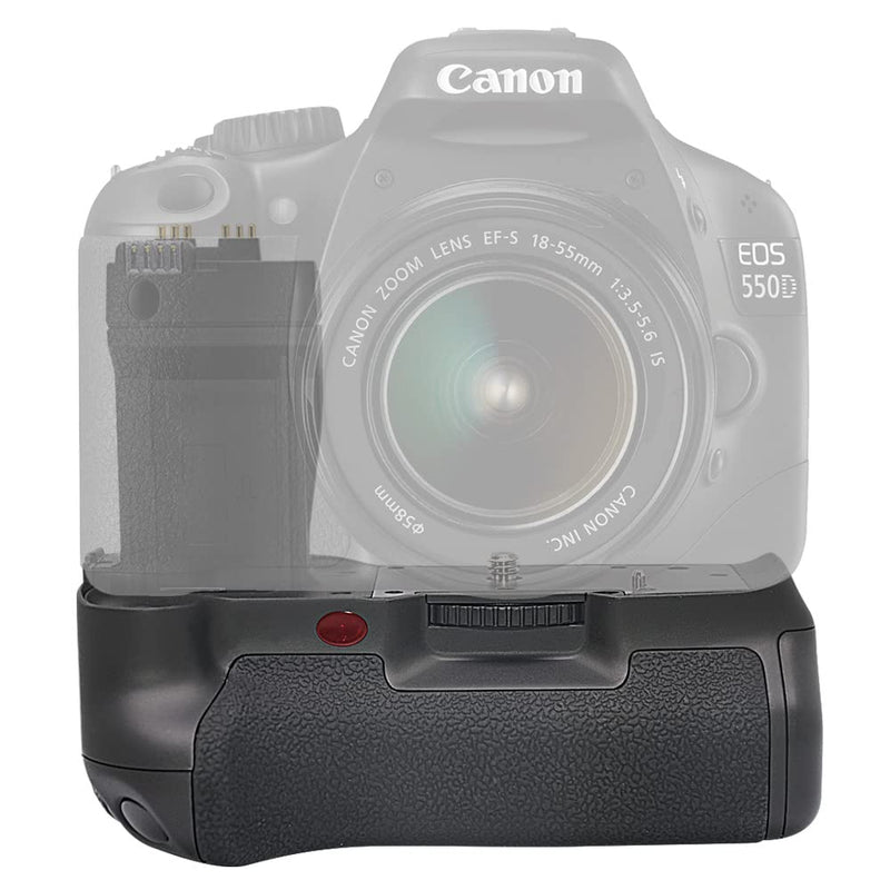 mcoplus BG-550D Vertical Battery Grip as BG-E8 Replacement for Canon EOS 550D 600D 650D 700D Rebel T2i T3i T4i T5i DSLR Camera, Hold LP-E8 or AA Battery