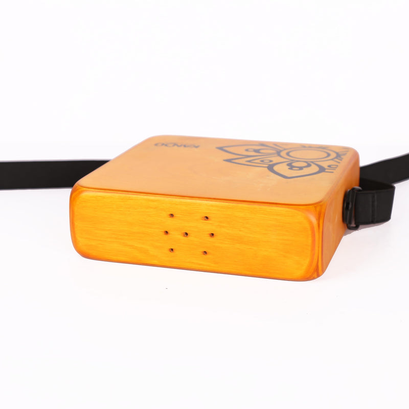 The Kandu Mashbox - is the first-ever wearable drum shaker,small Cajon designed to meet the needs of every percussionist-natural (Yellow) Yellow