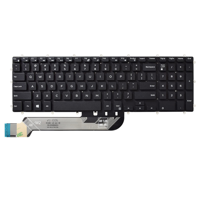 SUNMALL Replacement Keyboard Compatible with Dell Inspiron 3579 3583 3779 5565 5567 5570 5575 5587 7566 7567 7577 7588 5767 5770 5775 7773 7778 7779 Laptop. (No Backlight)
