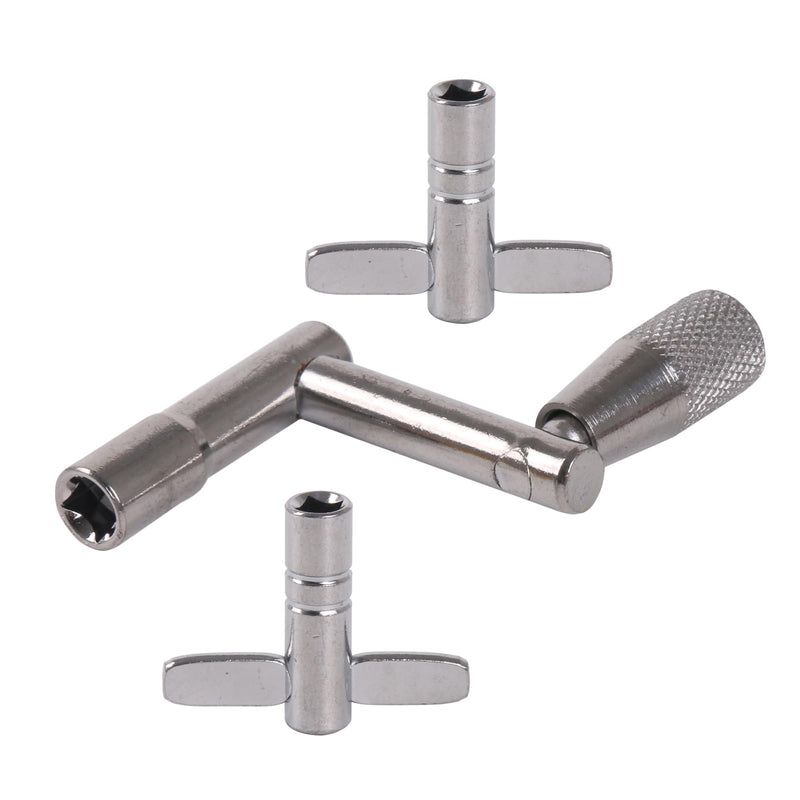 Lovermusic 13 Pcs Drum Screw Tension Rod M5x50mm w/Key Wrench Tool T-Shaped Z-Shaped