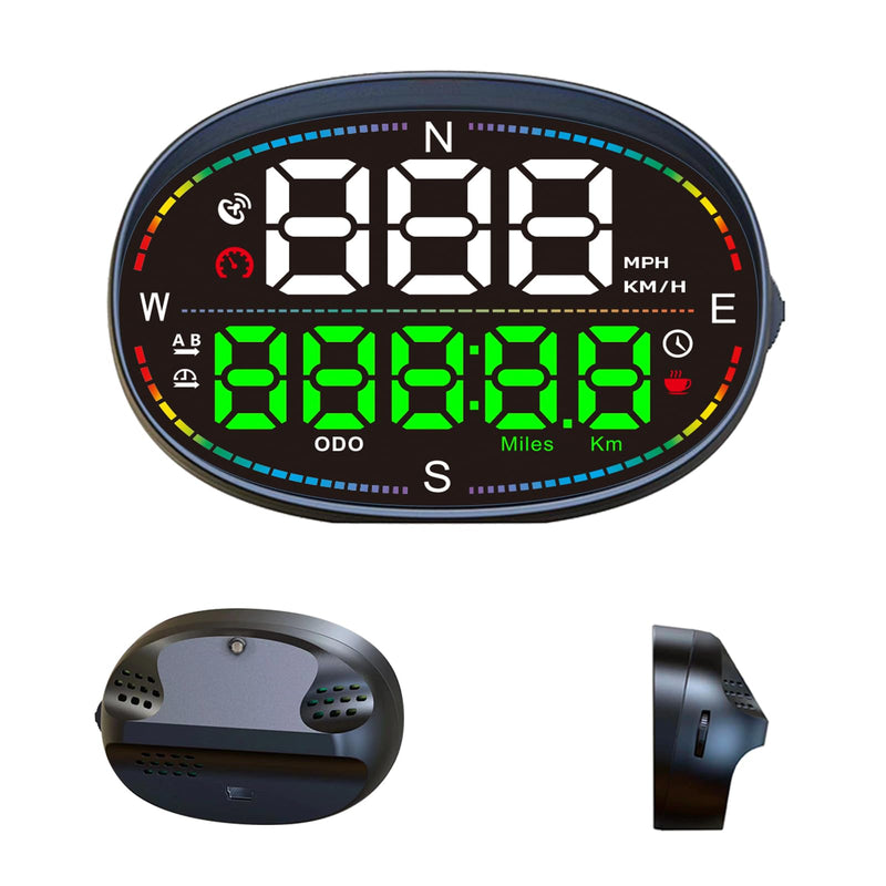 Digital Speedometer for Car,GPS Speedometer for Car,HUD Speedometer MPH,Speedometer Gauge,Head Up Display for Car,with Compass,Over Speed Alarm,USB Connect Plug and Play