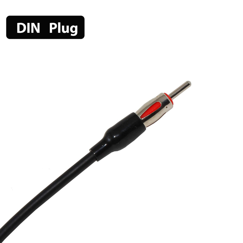 12” Universal Car AM FM Radio Antenna Extension Extender Cable Male to Female Antenna Adapter for Auto Stereo DIN Male to Female