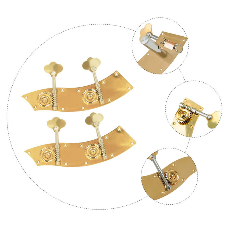 Mikinona 2Pcs Bass Knob Tuning Peg Double Bass Accessories Bass Head Tuner Upright Double Bass Parts guitar accesories guitar tuners violin tuning keys copper alloy advanced string pegs