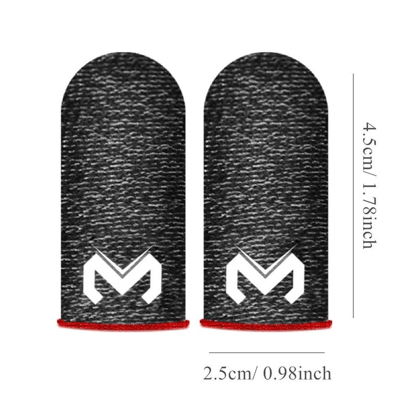 Gaming Finger Sleeves for Sweaty Hands - Rakizbe High-Sensitive Anti-Sweat Breathable Seamless Touch Screen Thumb Sleeve Gloves for iPad/Mobile PUBG Game Controller