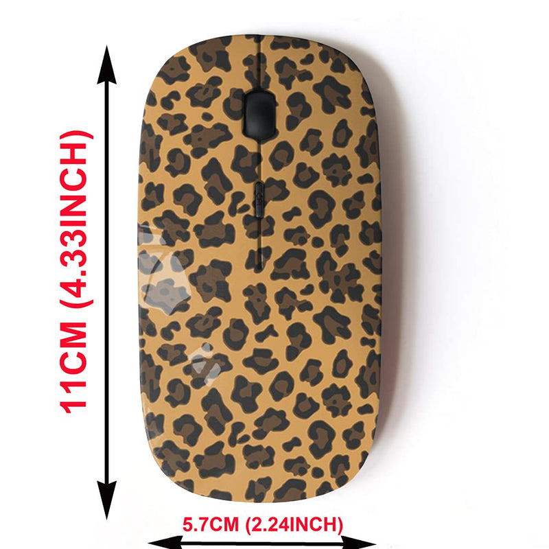 2.4G Wireless Mouse with Cute Pattern Design for All Laptops and Desktops with Nano Receiver - Animal Print Graphic