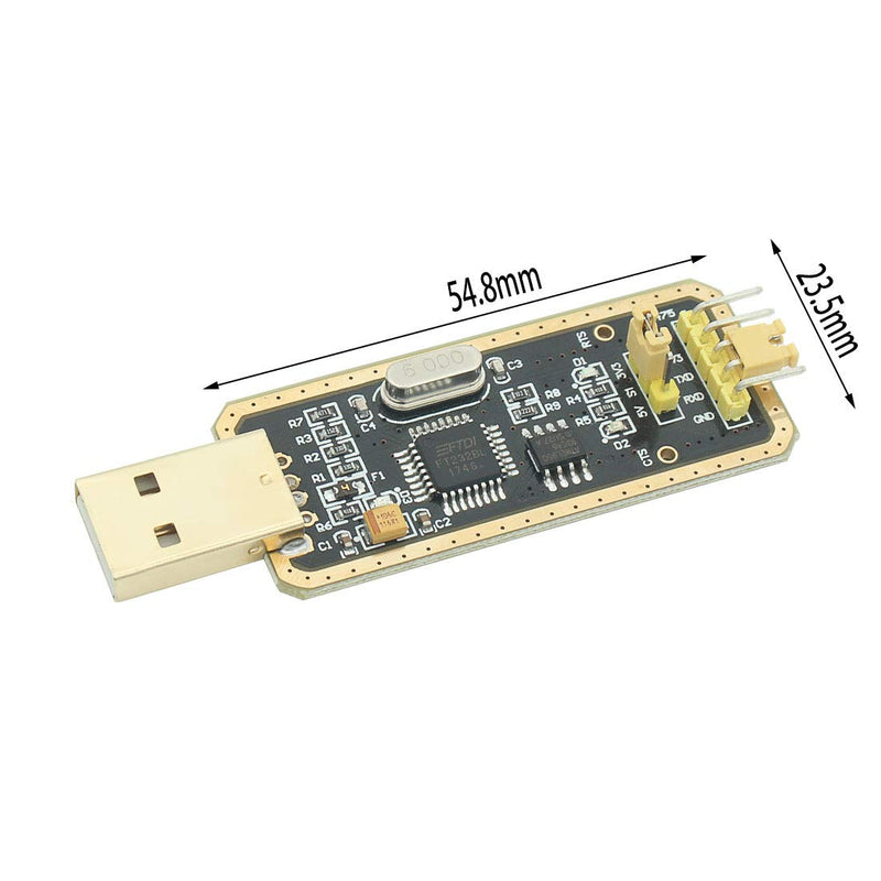 USB to TTL Serial Adapter, USB to Serial Converter for Development Projects - Featuring Genuine FTDI USB UART IC ¡FT232BL¡¯ Chip Compatible with Windows 10