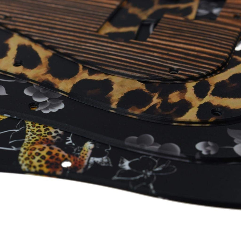 [AUSTRALIA] - KAISH 13 Hole 3D Printed Plastic P Bass Pickguard Bass Scratch Plate PB Pick Guard for USA/Mexico Precision P Bass Wood Pattern 