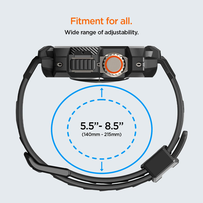 Spigen Rugged Armor Pro and Rugged Armor Stand Designed for Apple Watch Ultra 3/Ultra 2/Apple Watch Ultra 49mm