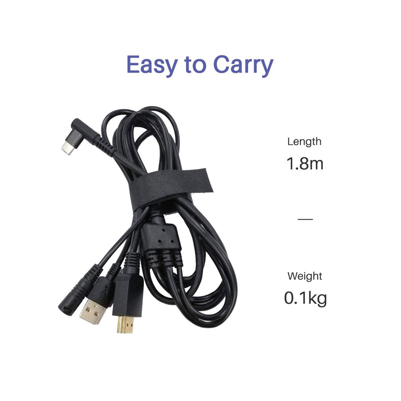 3 in1 HDMI Cable for Huion Graphics Drawing Tablet Kamvas Pro 16 Pro 13 Pro 12 (CB01)