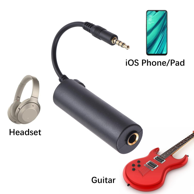Guitar Interface Converter for iOS Phone/Pad/Pod, Retro Style, 2-Channel USB Audio Interface