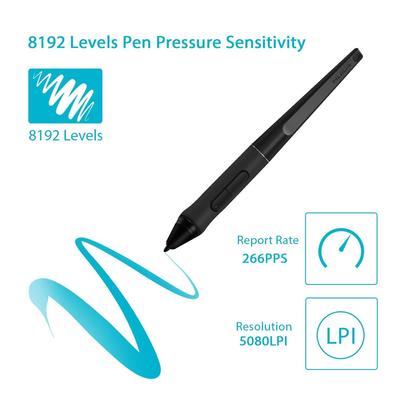 HUION PW500 Battery-Free Stylus for Huion KAMVAS GT-191V2 / KAMVAS PRO 20/KAMVAS PRO 22 and Inspiroy Q11KV2 / WH1409V2 Graphics Tablet
