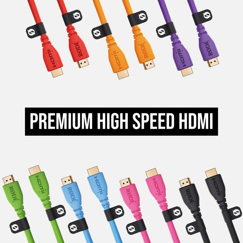 RØDE HDMI-3 Premium High Speed HDMI Cable with Ethernet (3m/10ft, Pink) HDMICABLE3M-P