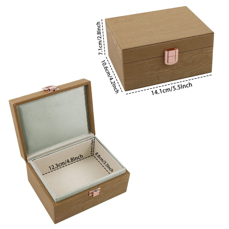 JXE JXO Faraday Box, Faraday Key Fob Protector, Faraday Cage, RFID Key Fob Protector, Key Fob Signal Blocker Box, Faraday Box for Key Fob(Mini Imitation Wood) Mini Imitation Wood