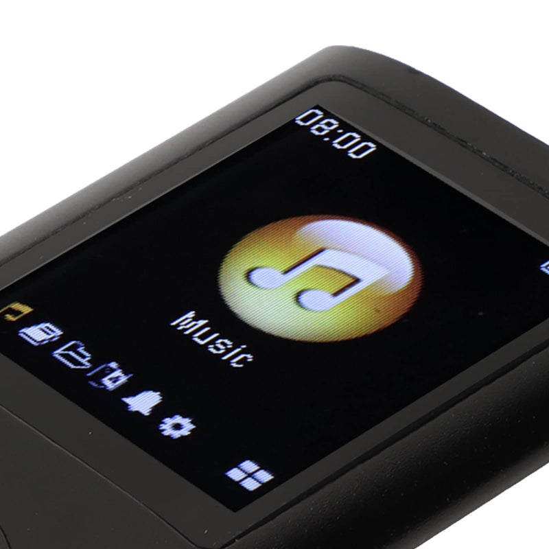 MP3 Player Stylish Multifunctional Lossless Sound Slim 1.8 Inch LCD Screen Portable MP3 Music Player (Black)