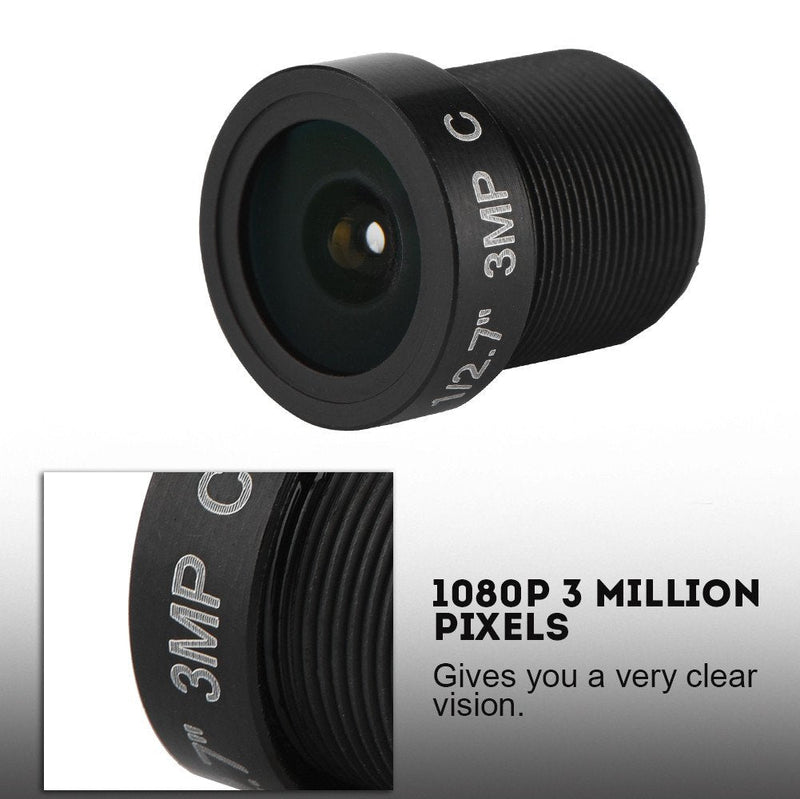 Sonew 2.8mm Lenses Kits for CCTV Cameras Security Camera 3 Million Pixels 1/3'' IR CCTV Lens 5-Layer Prism Lens for Network Camera