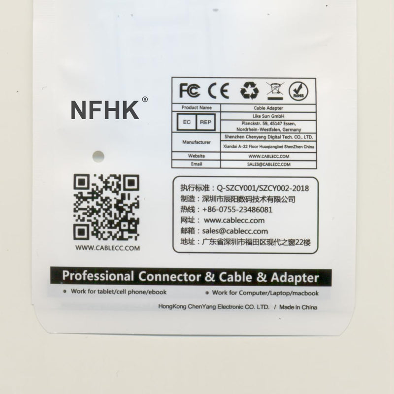 NFHK Down Angled 90 Degree OcuLink PCIe 4.0 PCI-Express SFF-8611 4i to SFF-8611 Data Active Cable for eGPU SSD 80cm