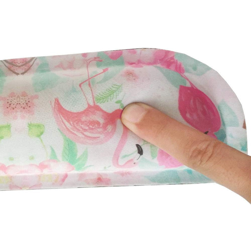 HAPLIVES Ergonomic Keyboard Wrist Rest Pad and Mouse Pad Wrist Support Set with Non-Slip Backing Memory Form-Filled, Easy-Typing and Pain Relief for Gaming Office Computer Laptop (Pink Two Flamingos) Pink Two Flamingos