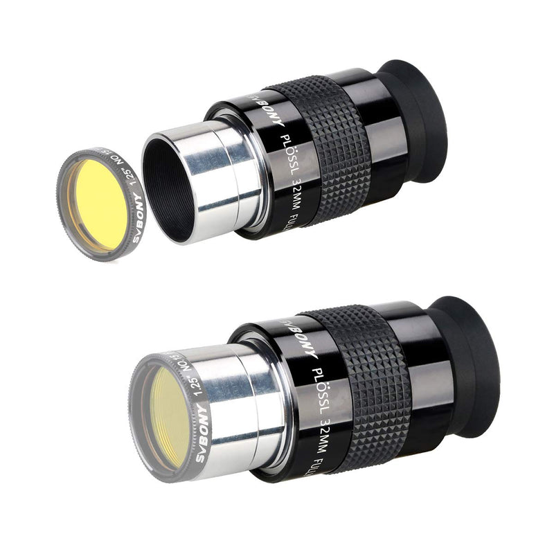 [AUSTRALIA] - SVBONY SV131 Eyepiece 32mm 1.25 Inch Plossl Telescope Eyepiece Telescope Accessory Standard 1.25 inch Filter Threaded for Telescope 