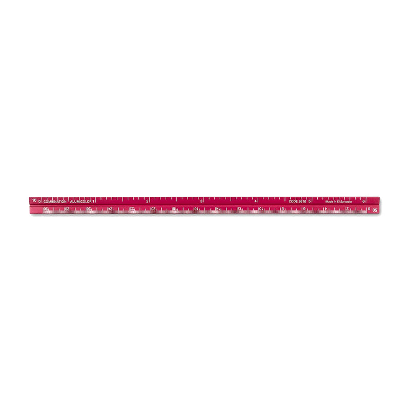 [AUSTRALIA] - Alumicolor 3610-4 Aluminum Combination Pocket Scale, 6IN, Red 6 Inch 