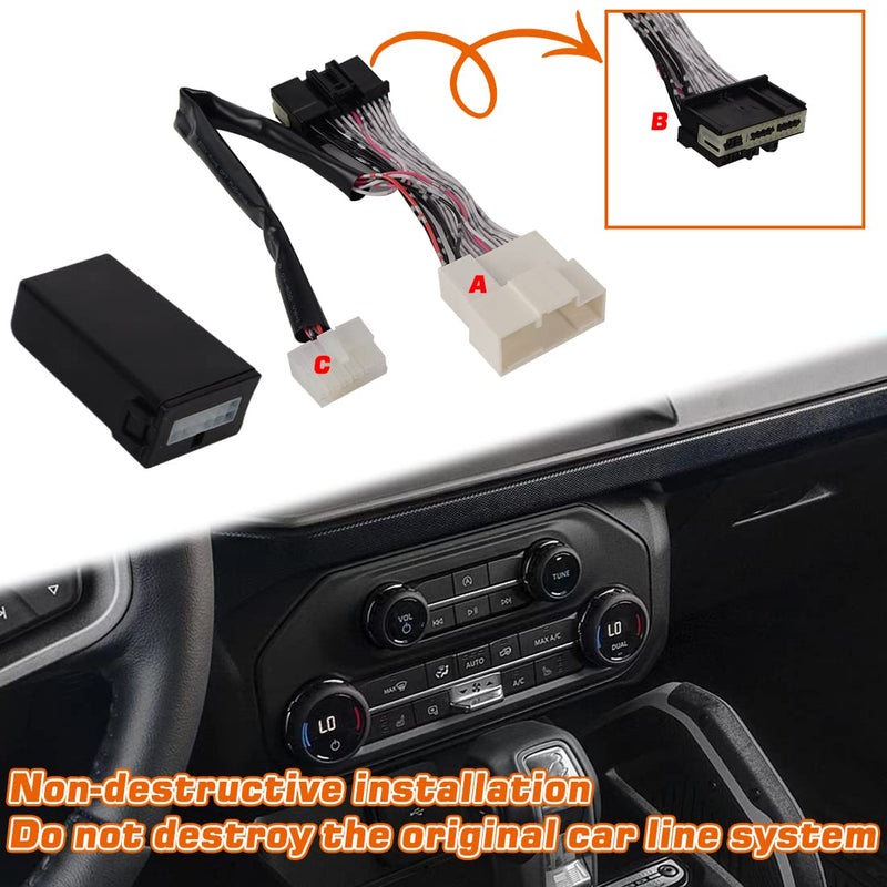 Auto Start Stop Eliminator Compatible with Ford Bronco 2021-2025 Auto Start Stop Eliminator/Delete/Disable/Canceller Device Cable(No fit Bronco Sport/Badlands)