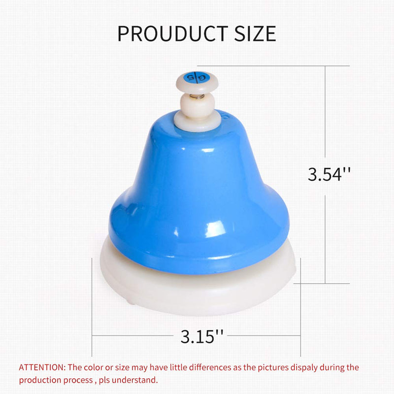 ENNBOM Desk Bell 8 Notes Music Percussion Instrument - Diatonic Hand Bell for Musical Teaching
