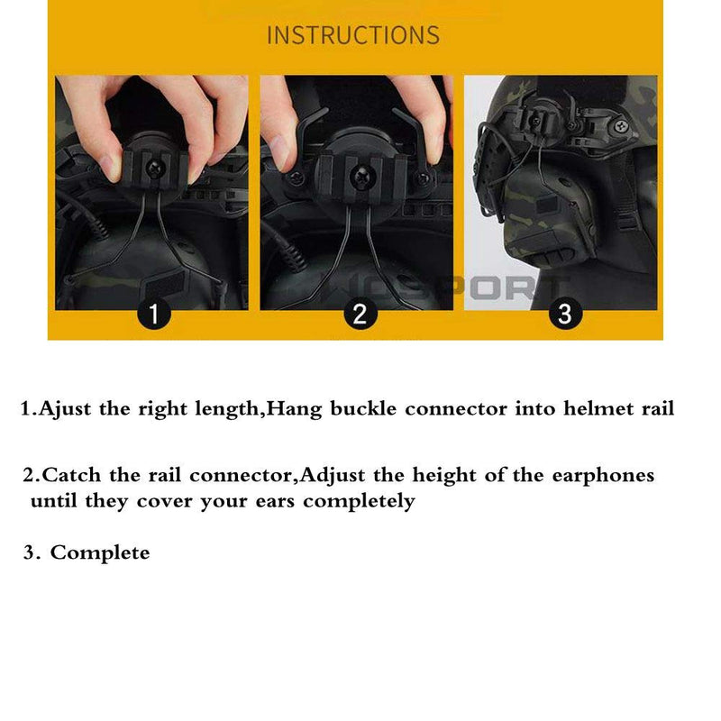 Tactical Headset No Noise Reduction for Z.Tactical Series PTT Black