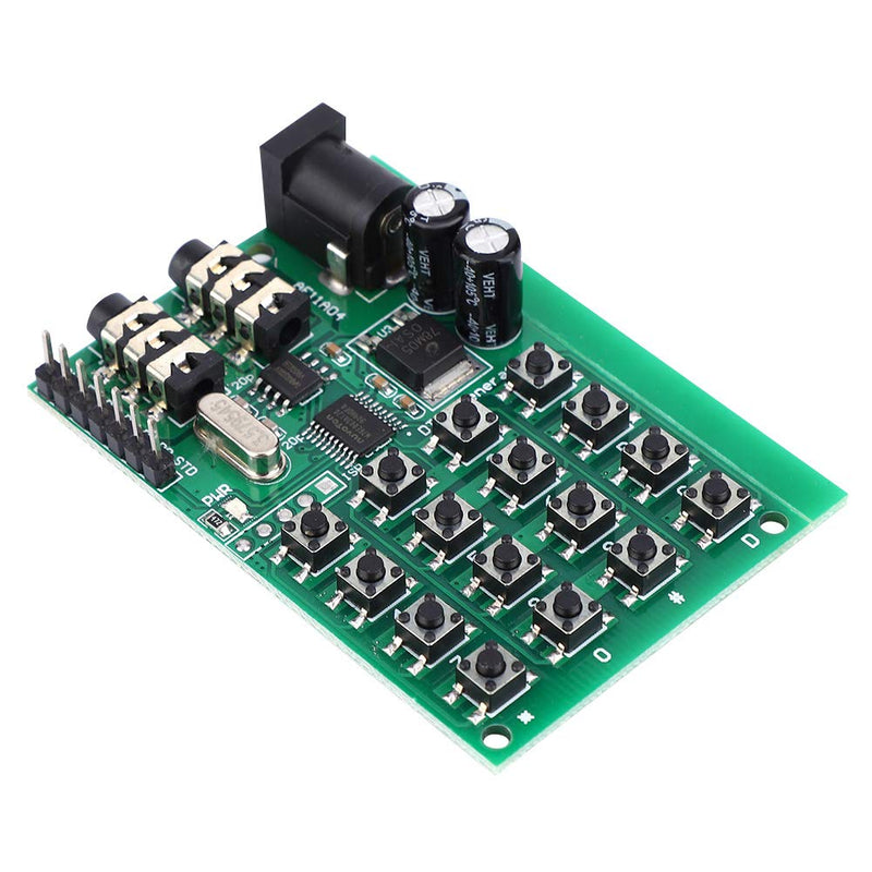[AUSTRALIA] - AE11A04 DTMF Module Audio Generator Board, 5-24VDC, Voice Encode Transmitter, MCU Interface, 2.48x1.57x0.51in, with 3.5mm Audio Jack 