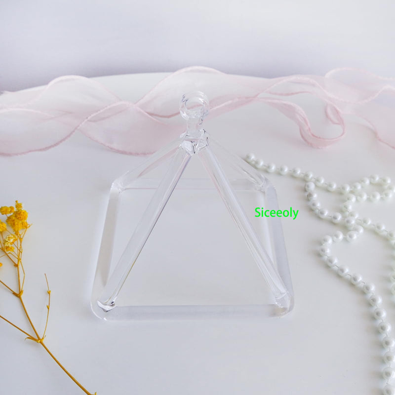 [AUSTRALIA] - 6 Inch Clear Quartz Crystal Singing Pyramid Healing Musical Instrument For Sound Healing Meditation With Crystal Singing Bowl Striker 6 inch 