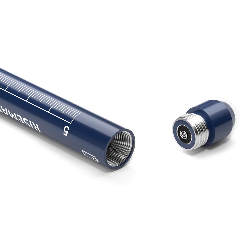 Diagnostic Light Pupil Light, RISEMART Pack of 2 Reusable LED Pen Lamp with Pocket Clip as Nurses Doctors Students Pen Light (Dark Blue and Black) Dark blue and black